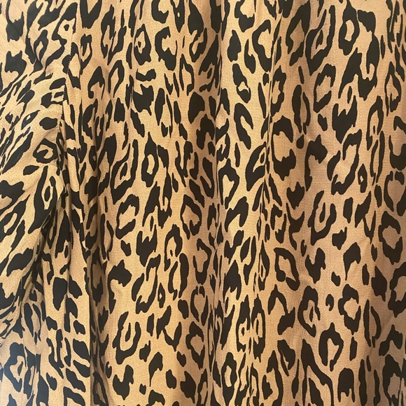 Anthropologie, worn once, McKenzie Leopard Midi Dress, Size Large - Picture 5 of 7